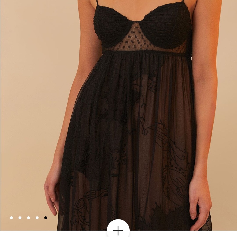 Black Special Lace Sleeveless Maxi Dress